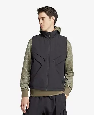 Adidas Adventure Premium Vest Puffer Jacket Mens 2XL IJ0721 Black New NWT $120 • $45