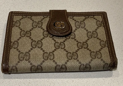 $75 • Buy Authentic Vintage 80s 90s Gucci Made In Italy Monogram Designer Wallet