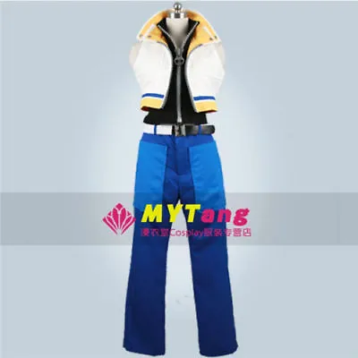 Kingdom Heart II Riku Cosplay Costum White Blue Fighting Full Set# • $38.20