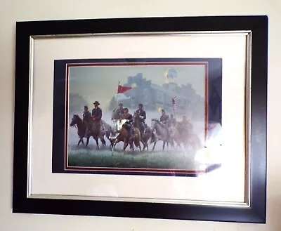 Mort Kunstler Civil War Framed Print Morning Riders 23  X 18  Signed • $89.50