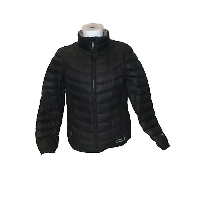 L.L. Bean Black Zip Up Puffer Jacket | • $22.50