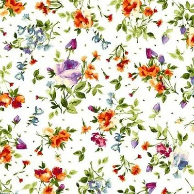 Bloom On! By Maywood Studio - Ultra White Spaced Floral   #10073-UW • $11.95