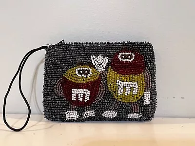 Vintage M&M's Beaded Collectible Miniature Coin Purse • $40