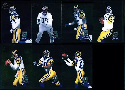 1997 Playoff First And Ten 'Kickoff' {Acetate}~St. Louis Rams Team Set [7] PACE • $7.99