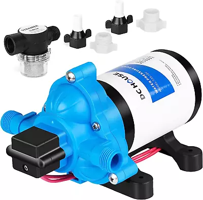 $73.99 • Buy RV Water Pump 12V Quiet 3.5GPM 45PSI, 12Volt Water Pressure Diaphragm Pump