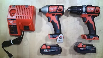 Milwaukee M18 Drill And Driver Combo Kit W/ Bag & Char - 2691-22 (Bad Batteries) • $114.95