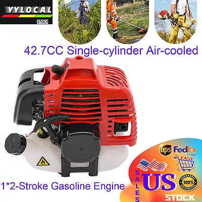 2-Stroke Gasoline Engine 42.7CC Single-cylinder Air-cooled Gasoline Engine 1250W • $117.51