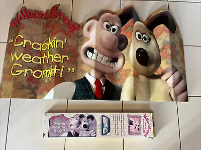 Rare Vintage Wallace & Gromit Car Windscreen Sunshade -  Crackin' Weather! • £19.99