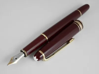 Montblanc Meisterstuck 144 Bordeaux Fountain Pen F (bicolor Nib)(used)W.-GERMANY • $239