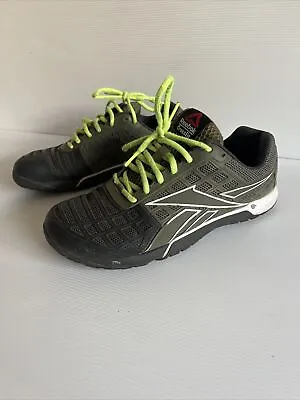 Reebok CrossFit CF7 Duracage V53242 Training Shoe Green Black Mens US8 UK6 • $55