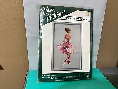 Elsa Williams Ballerina Needlepoint Creative Canvas Kit 10  X 16  New NOS USA • $19.99