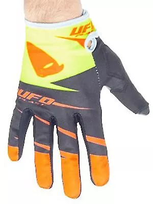 UFO Black-Florescent Hydra MX Gloves - L • $12.09