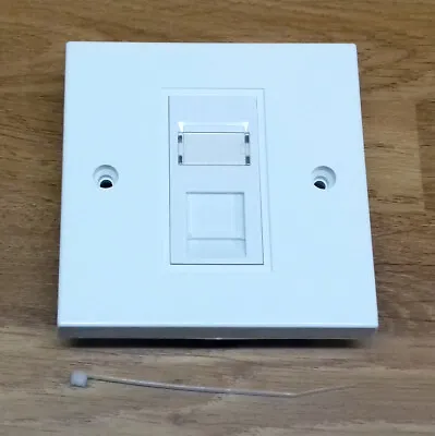 Rj11 Telephone Single Socket Module Faceplate Fax Adsl Modem Us Euro Kauden • £4.49