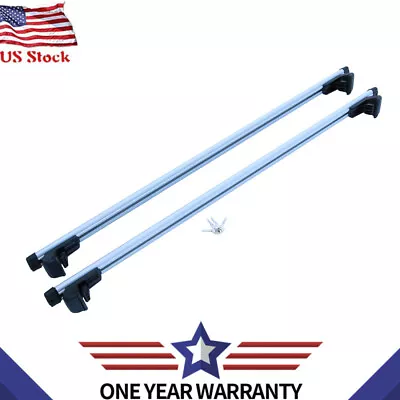 Pair Aluminum Car Top Cross Bar Roof Rack Crossbar 53'' 153cm For Cargo Luggage • $55.99