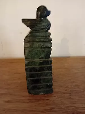 Large Spinach Green Jade  Stone Carved Art Ornament  Duck Sculpture.  • £35