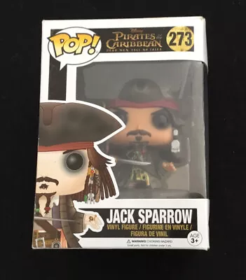 Funko Pop Pirates Of The Caribbean Captain Jack Sparrow Vinyl Figure 273 • £39.99