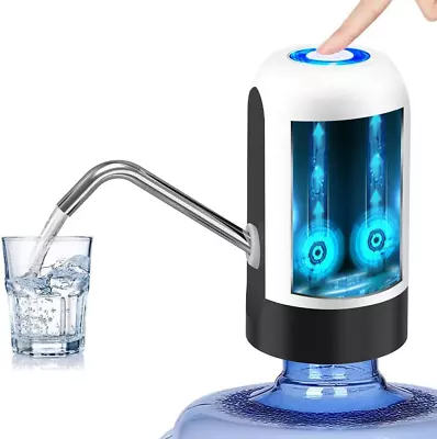 Water Bottle Pump 5 Gallon Water Bottle Dispenser USB Charging Automatic Drinkin • $18.25