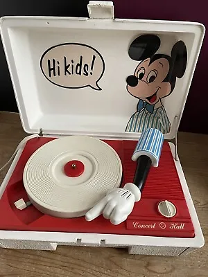 Mickey Mouse Concert Hall Record Player • $37.34