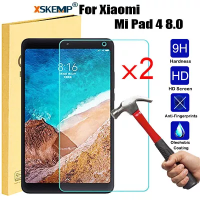 2Pcs For Xiaomi Mi Pad 2 3 Premium Real Tempered Glass Film Screen Protector • $17.58