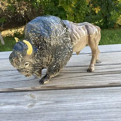Vintage Large Buffalo Bison Figurine 14  Width Rare • $91.90