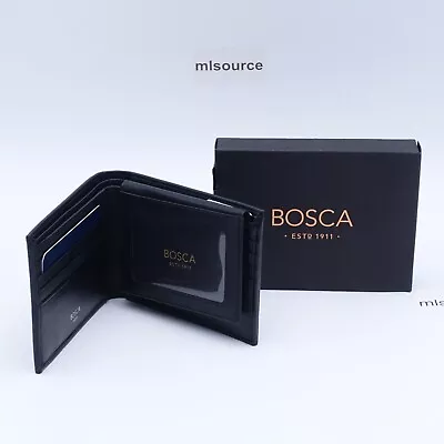 Bosca Men's Nappa Vitello Collection Removable ID Passcase Credit Wallet 195-100 • $58.45