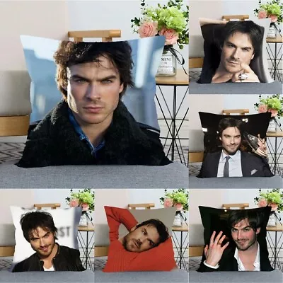 Ian Somerhalder Pillow Case Birthday Gift Vampire Diaries Photo Print Christmas • $14.98