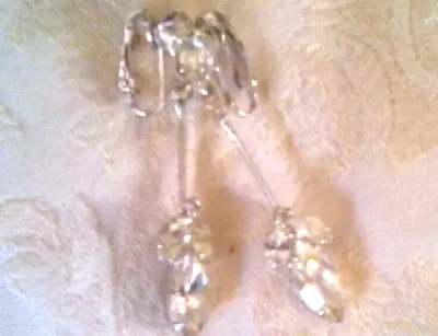 Art Deco Chandelier Wedding Bridal Dangle Drop Earrings 2  VTG Imitation Diamond • $149.99