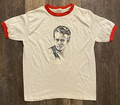 Vintage James Dean Ringer Tee 1976 • $25