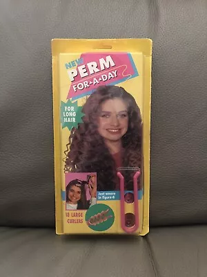Vintage New Perm For A Day For Long Hair 18 Curlers & Clips S Waves 1996 Bnib • $80
