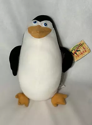 2004 Dreamworks Madagascar PENGUIN Plush 10  Stuffed Animal NWT By Nanco • $11