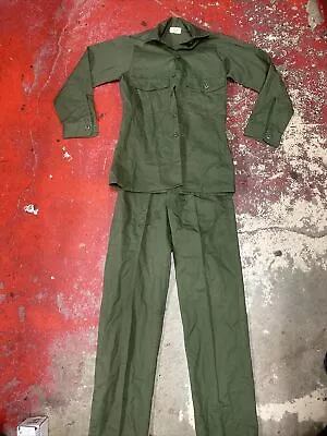 Vintage- US Military OG-107 Army Set 13 1/2x30 Top 26x31 Pants • $59.99