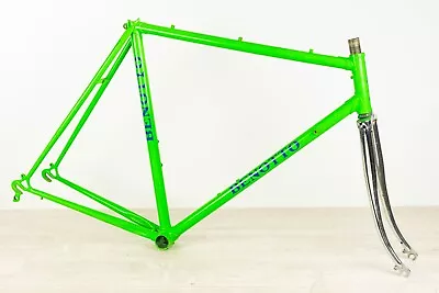 BENOTTO VINTAGE FRAME SET 55 56 STEEL ROAD BIKE OLD 70S 700C Green BICYCLE 28  • $89.99