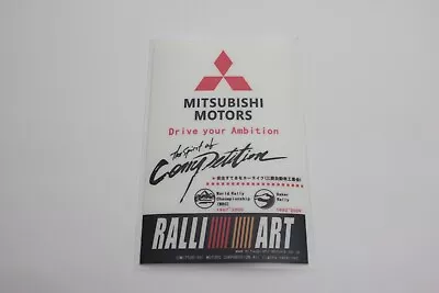 Ralliart Japan Windscreen Decal Sticker For Mitsubishi Lancer EVO Colt Triton RS • $11.74