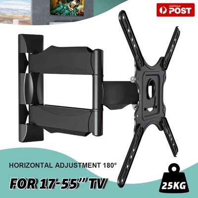 $20.59 • Buy Universal TV Wall Mount Bracket Swivel Full Motion Tilt VESA10 17 26 32 42 50 55