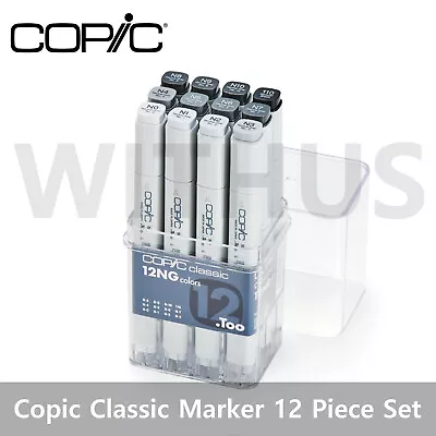 Copic Classic Twin Marker 12 Piece Set Neutral Gray Artist Anime Comic Manga • $64.61