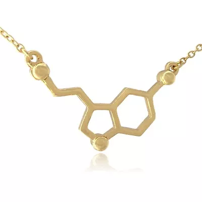 Serotonin Neurotransmitter Molecule Pendant Necklace • $8.99