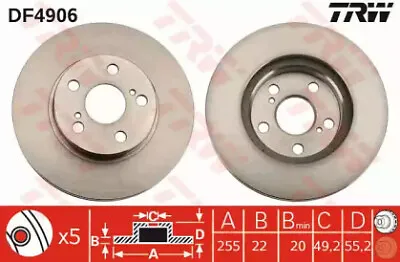 2x Brake Disc For Toyota TRW • £92.93