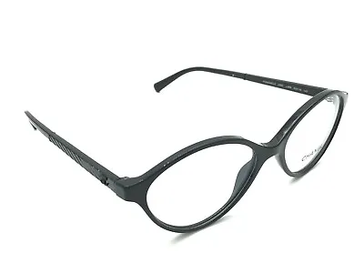 CHANEL 3390 C.888 Women's Polished Black Oval Eyeglasses 53-16 140 NEW Rare • $590.11