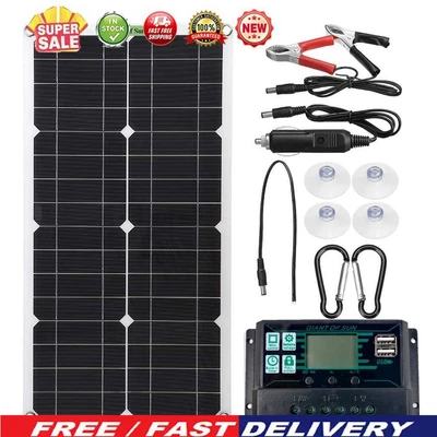 £27.89 • Buy Solar Panel 12V 250W High Efficient Solar Panel Kit Waterproof And Stainless Sola