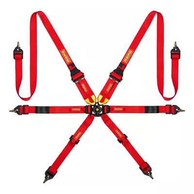 MOMO 6-Point Camlock Restraint Harness 2in RED • $475