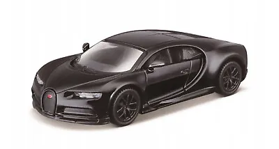 MAISTO POWER RACER BUGATTI CHIRON Black 1:36 1:43 Scale 4.5 Inch Toy Car NEW • $12.55