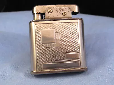Vintage Art Deco Semi Automatic Petrol Pocket Lighter Muller & Grunstein Antique • £0.99