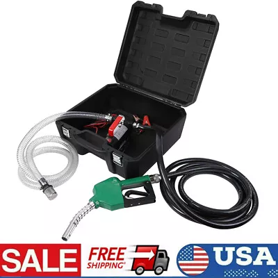 Gasoline Fuel Transfer Pump With Nozzle Kit 12V DC 10GPM For Gas Diesel Kerosene • $99.88