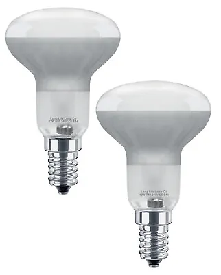 £5.99 • Buy R50 Reflector Halogen Energy Saving 60W Light Bulbs E14 Edison Pack Of 2