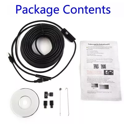 15m50 Pipe Inspection Camera Video Ft Sewer Drain Cleaner For Industrial Use • $41.40