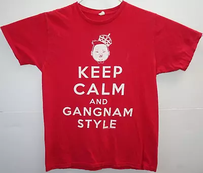 Keep Calm And Gangnam Style YG Entertainment Silent Records License T Shirt Lge • $8.99