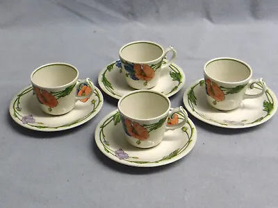 Villeroy & Boch  Amapola  4 Cups With Saucers • $14.75