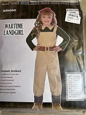 Child Kids Land Girl WW2 Costume 1940s Wartime Fancy Dress Book Day Girls WWII • £10.90