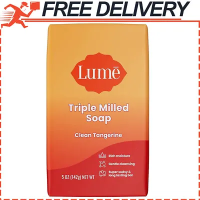Lume Triple Milled Soap Rich Moisture & Gentle Cleansing 5oz (Clean Tangerine) • $13.75
