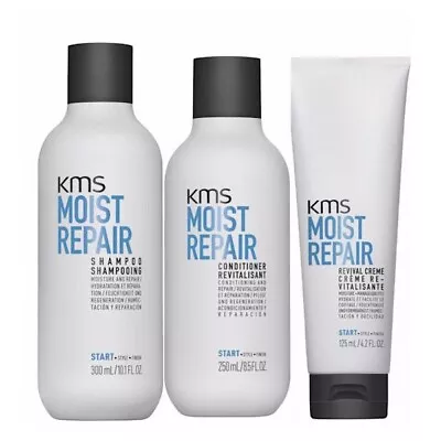 KMS Moist Repair Trio Pack With Revival Creme - Quench Nourish & Replenish • $65.55